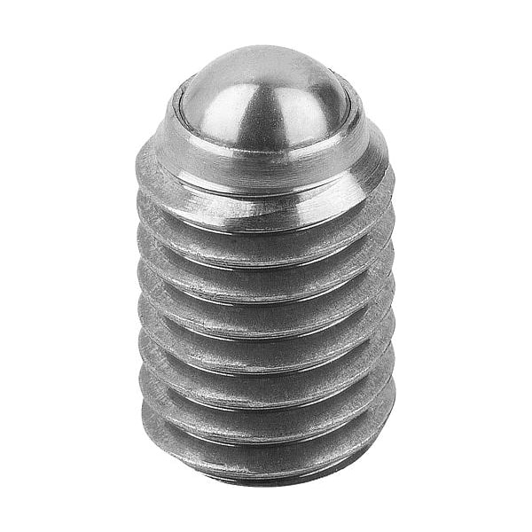 Ball-end thrust screws without head stainless steel with full ball